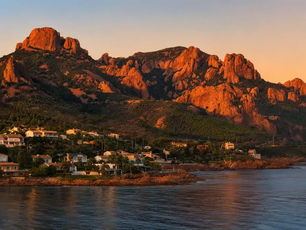 Vue du littoral de la Côte d’Azur